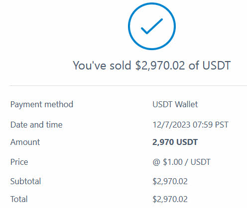 selling usdt at coinbase